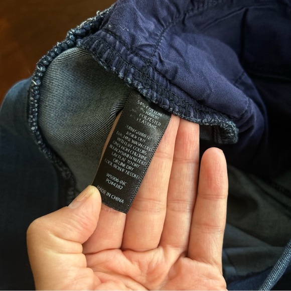 Betabrand | Pull-on Dark Blue Straight-Leg Pants - Picture 11 of 11